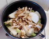 【簡単】まるごとかぶときのこのスープ作り方3写真