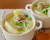 【簡単】まるごとかぶときのこのスープ作り方7写真