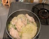 ねぎたっぷり！！風邪に効く◎鶏肉スープ作り方4写真