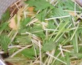ゴロゴロ豆腐と水菜のかき玉スープ作り方2写真