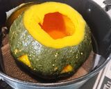 丸ごとカボチャのミートソースパングラタン作り方2写真