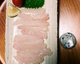 ヒラメのお造りを❗肝ポン酢で(^q^)☺作り方1写真