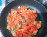 トマトとしめじのオイルパスタ作り方5写真