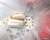 シャキっとレンコンのはさみ焼き作り方2写真