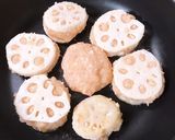 シャキっとレンコンのはさみ焼き作り方5写真