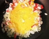 カニカマ&レタスでキャラ炒飯作り方2写真
