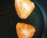 夜食にも♡梅みりん焼きおにぎり茶漬け作り方3写真