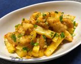 ささ身天とフライドポテトの胡麻マヨ和え作り方10写真
