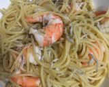 簡単　しらすのアヒージョパスタ作り方5写真