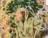簡単　しらすのアヒージョパスタ作り方7写真