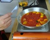 丸ごとカボチャのトマトソースペンネ作り方5写真