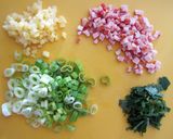 青じそと沢庵の炒飯作り方1写真