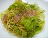 【簡単】レタスとベーコン★ゆず胡椒パスタ作り方3写真