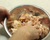 松屋の期間限定！鶏のバター醤油炒め♪作り方2写真