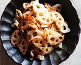 焦がしレンコンと豚バラの塩麹炒め作り方8写真