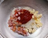 お弁当に☆バウムクーヘン式オムライス作り方1写真