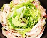 白菜と豚バラのミルフィーユ鍋♡作り方3写真