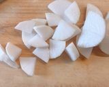 ほうれん草とレンチン根菜のクリームスープ作り方3写真