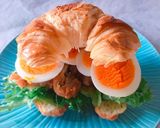 朝ごはんに♪フライドチキンでサンドイッチ作り方9写真