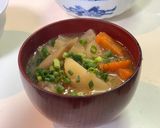 豚汁定食用の主菜系豚汁作り方18写真