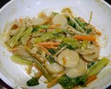 簡単!ホタテと根菜のマヨポン炒め作り方5写真