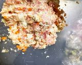 全てレンジなす豆腐肉チヂミ風ドーム蒸し作り方5写真