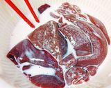 豚レバーの生姜焼、衣つき!作り方2写真