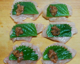梅シソ☆鶏ムネでパクッと挟み揚げ作り方2写真