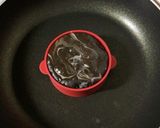 ココアと紫芋の厚焼きパンケーキ作り方7写真