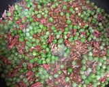 グリーンピースとひき肉のオイスター炒め作り方1写真