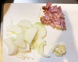 燻製オリーブオイルのクリームパスタ作り方1写真