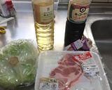 ポークステーキ丼!(^^)!作り方1写真