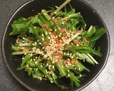 水菜復活させた後ごま油であえたやーつ作り方6写真