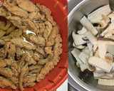 空芯菜とエリンギの黒胡椒マー油炒め作り方1写真