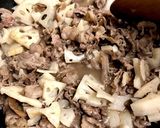 レンコンと牛肉のきんぴら作り方4写真