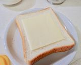 柿とマヨネーズのチーズトースト作り方2写真
