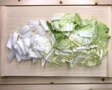 ご飯進むピリ旨＊白菜と舞茸の麻婆風炒め＊作り方1写真