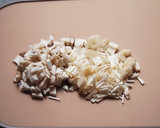 納豆キムチーズとキノコの薄揚げ包み焼き作り方1写真