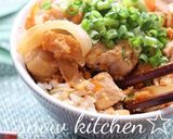 ポン酢でさっぱり親子丼作り方5写真