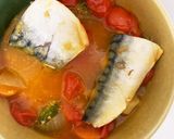 全てレンジ鯖じゃがフレッシュトマト煮込み作り方16写真