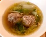 白菜と豚ひき肉の肉団子スープ作り方5写真