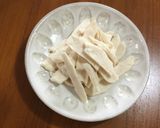 ☆簡単チキンサラダ、白ネギがけ作り方2写真