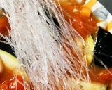 全てレンジフレッシュトマト肉なし麻婆春雨作り方16写真