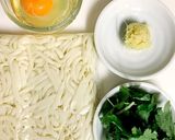 簡単！生姜とみつ葉のかきたまうどん♪作り方1写真
