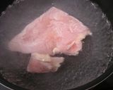 鶏胸肉の蒸し鶏　自家製ポン酢で作り方1写真