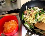 残りご飯のそばめし作り方1写真