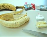 バナナとベビーチーズの簡単大皿蒸しケーキ作り方5写真