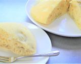 バナナとベビーチーズの簡単大皿蒸しケーキ作り方12写真
