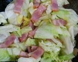 キャベツとベーコン☆和風スープパスタ作り方4写真