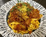 林檎とベーコンのトマトパスタ作り方10写真